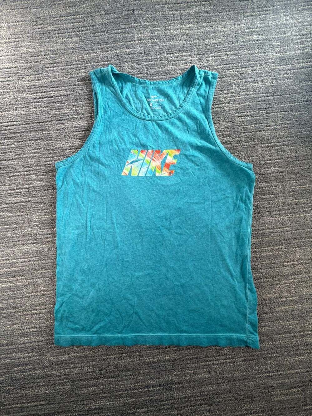 Nike The Nike Tee Graphic Tank Top Teal Size M